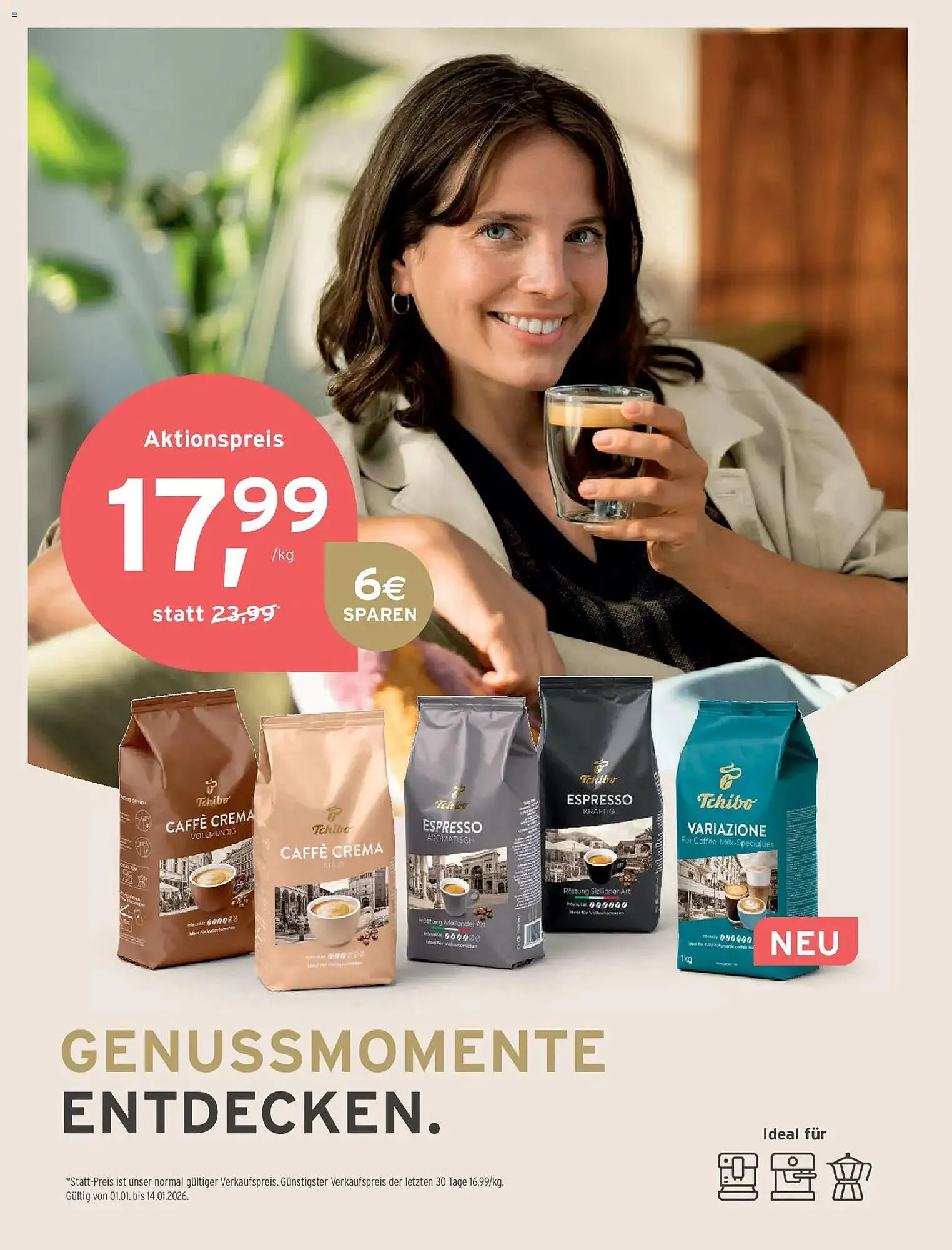 Tchibo Eduscho Flugblatt von 1. Jänner bis 31. Jänner 2026 - Flugblätt seite  148