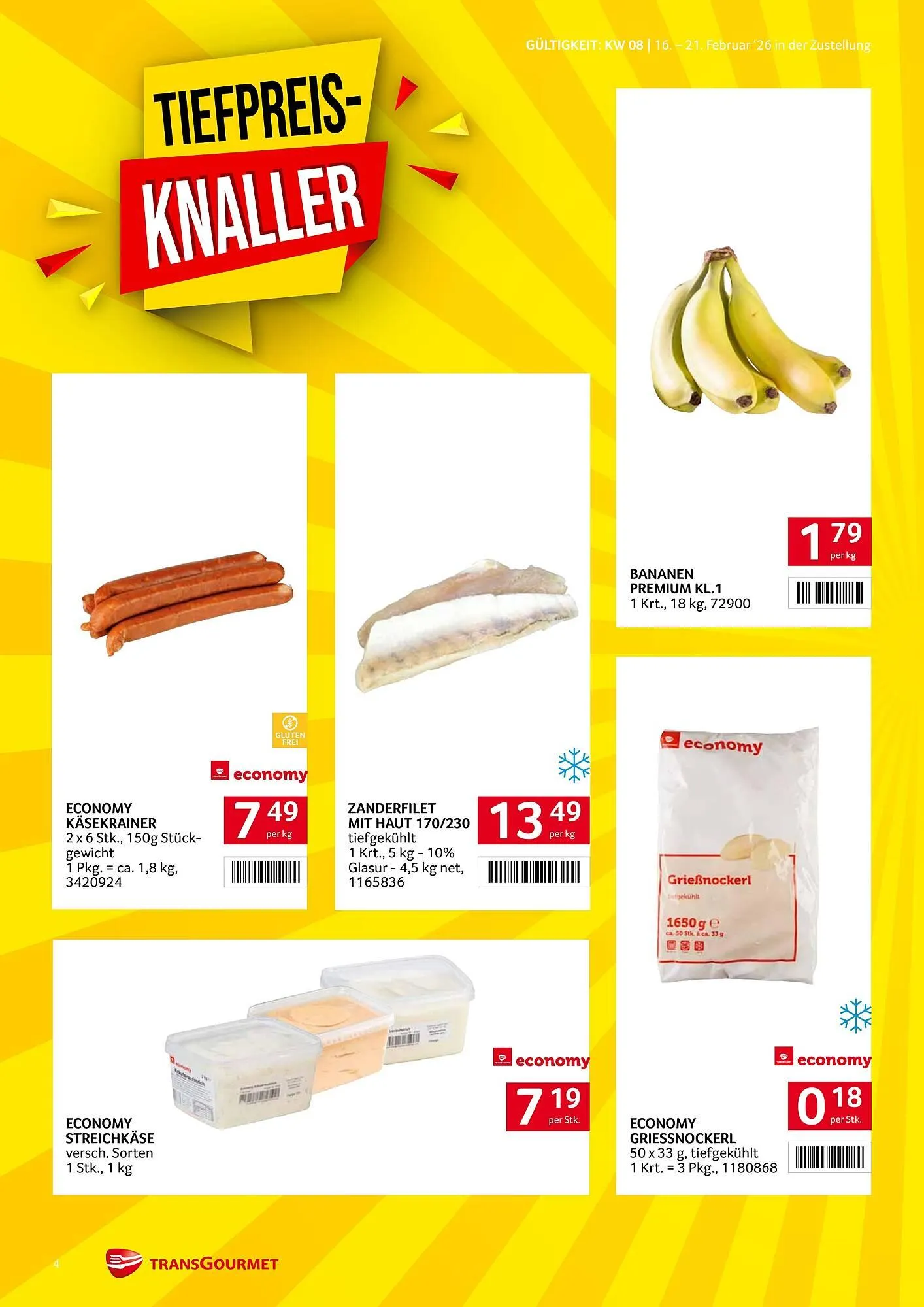 Transgourmet Flugblatt von 16. Februar bis 21. Februar 2026 - Flugblätt seite  4