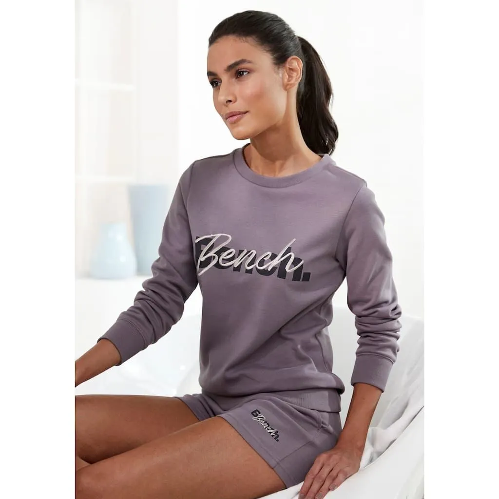 Bench. Loungewear Sweatshirt , mit Logodruck und Stickerei, Loungeanzug