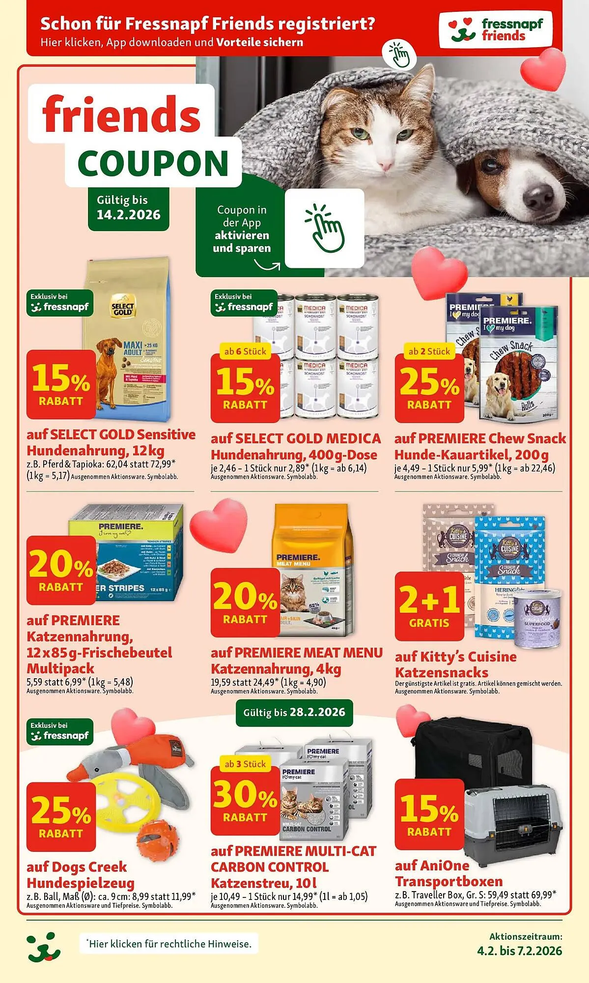 Fressnapf Flugblatt von 4. Februar bis 7. Februar 2026 - Flugblätt seite  7