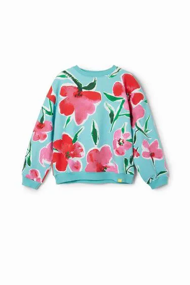 Oversize-Sweater Blumen