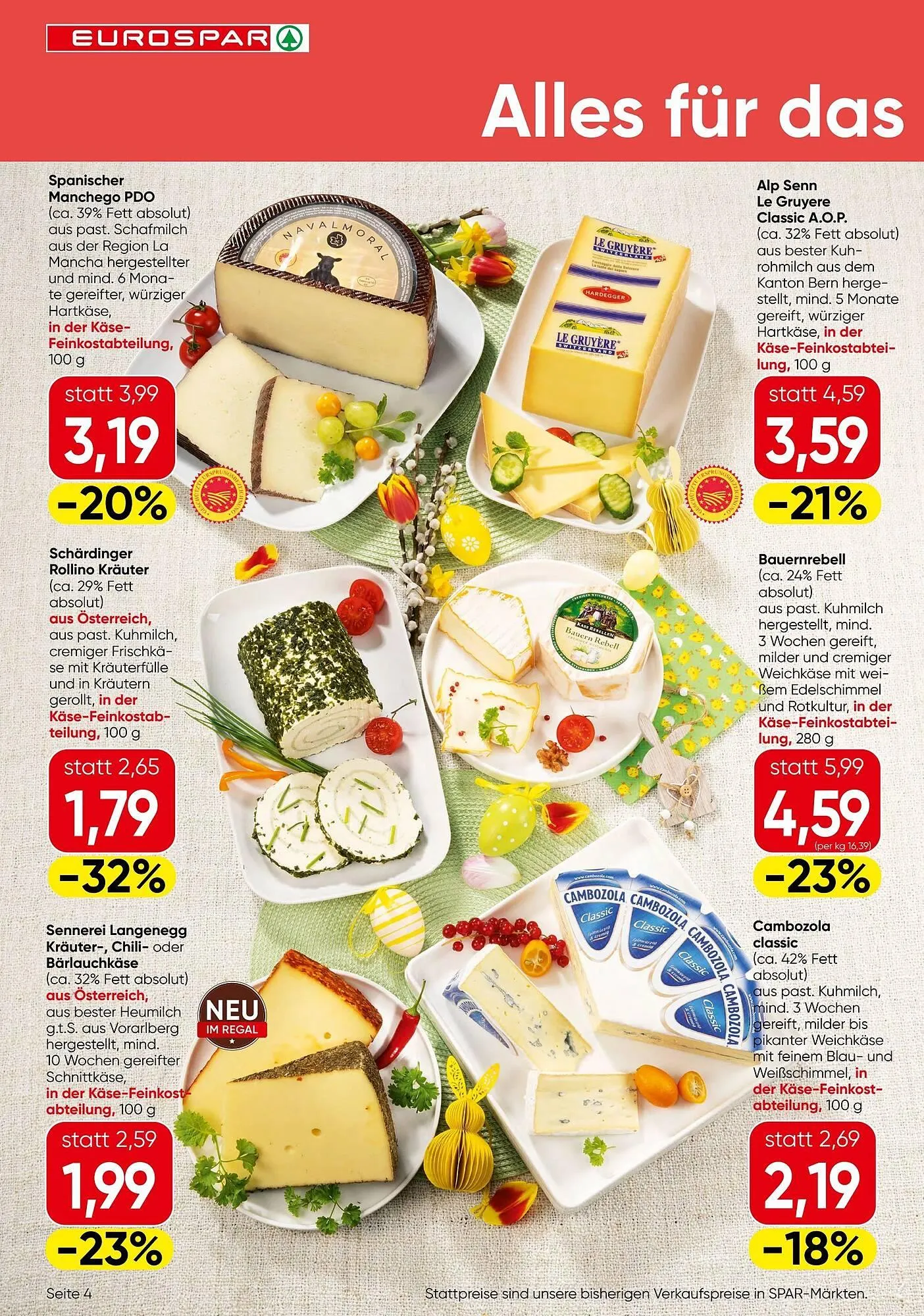 Eurospar Flugblatt von 26. März bis 8. April 2026 - Flugblätt seite  4