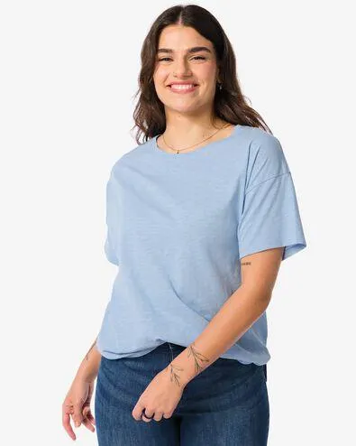 dames t-shirt Dori blauw