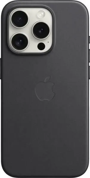 iPhone 15 Pro Feingewebe Case mit MagSafe - Schwarz