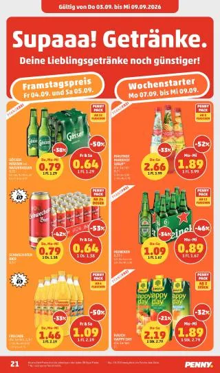 PENNY Flugblatt von 3. September bis 9. September 2026 - Flugblätt seite  21