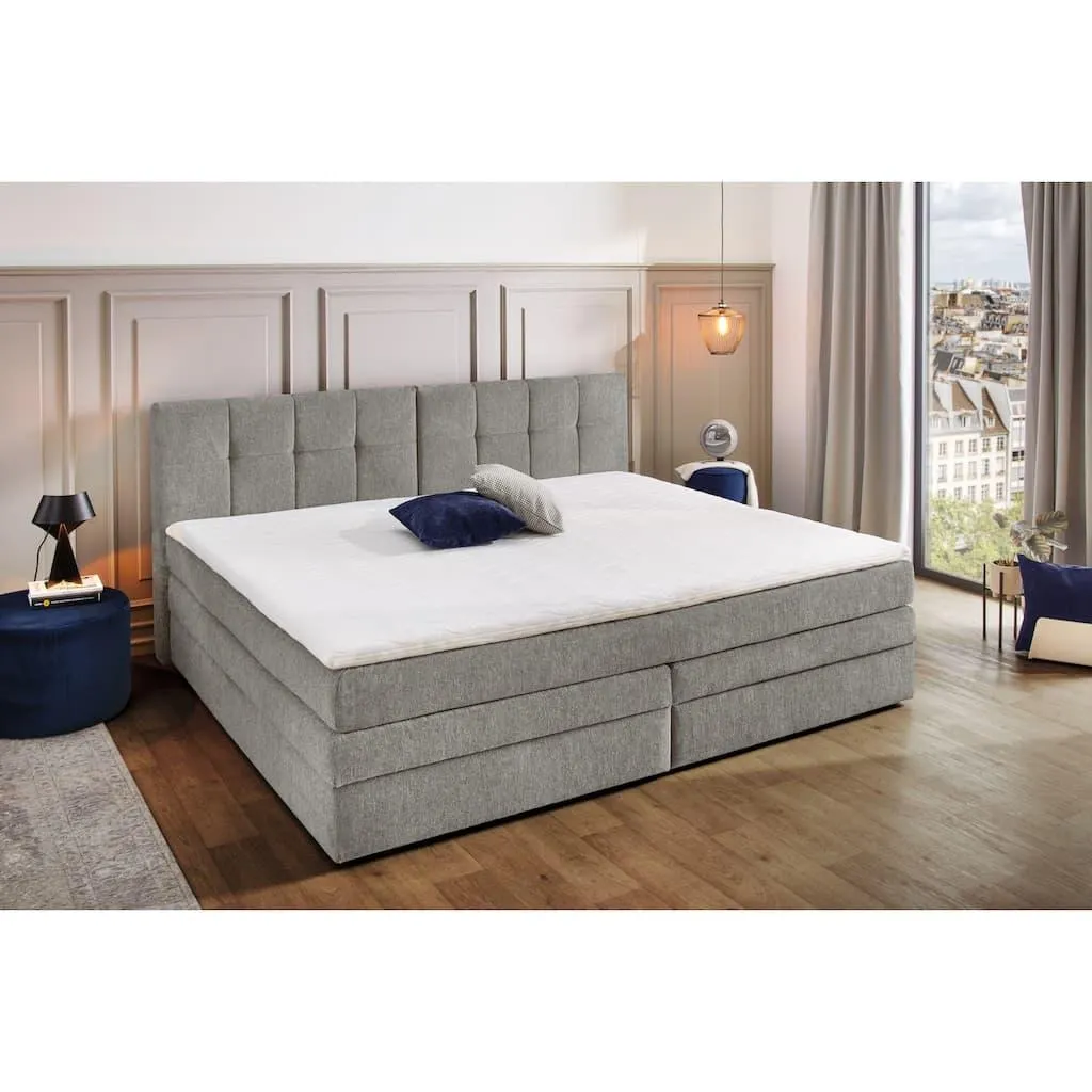 Jockenhöfer Gruppe Boxspringbett »Casa Grande in der Breite 240cm, Familienbett mit Bettkasten (1.000 L)« 7-Zonen-TTFK-Matratze, KS-Topper, verschiedene Härtegrade wählbar