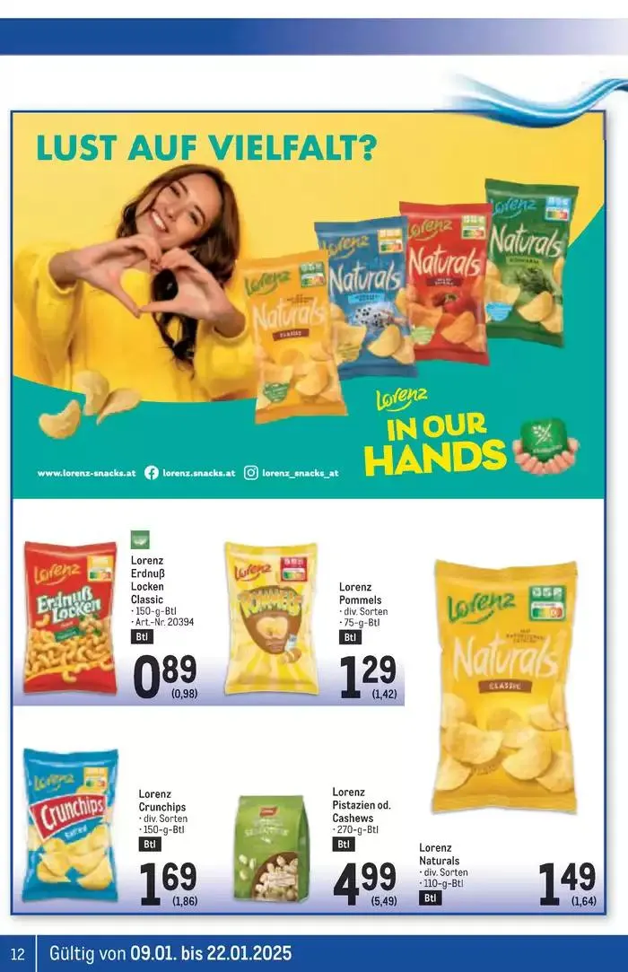 Rabatte und Aktionen von 8. Jänner bis 22. Jänner 2025 - Flugblätt seite  12