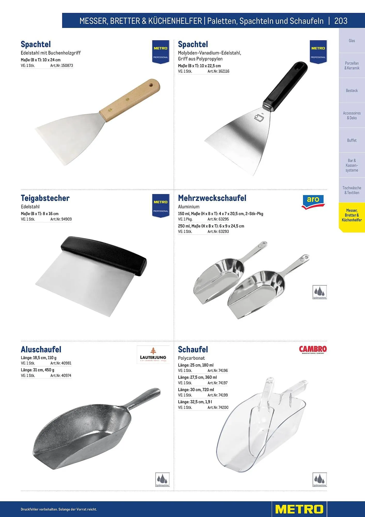 Metro Flugblatt von 25. März bis 31. Dezember 2026 - Flugblätt seite  203