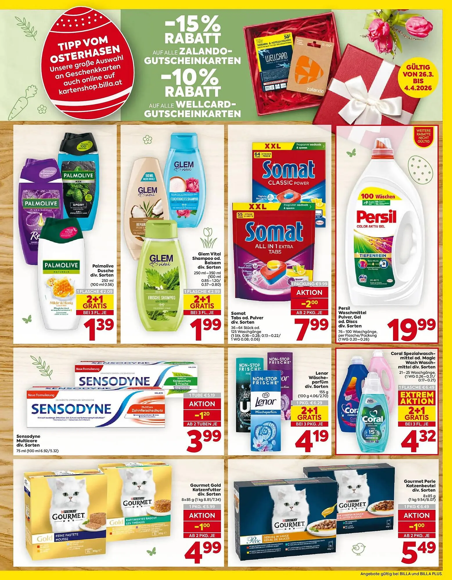 Billa Flugblatt von 26. März bis 4. April 2026 - Flugblätt seite  19