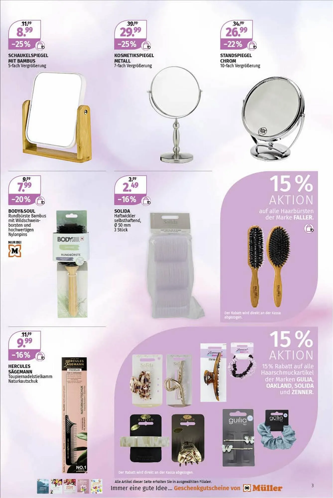 Müller Flugblatt von 25. September bis 7. Oktober 2023 - Flugblätt seite 3