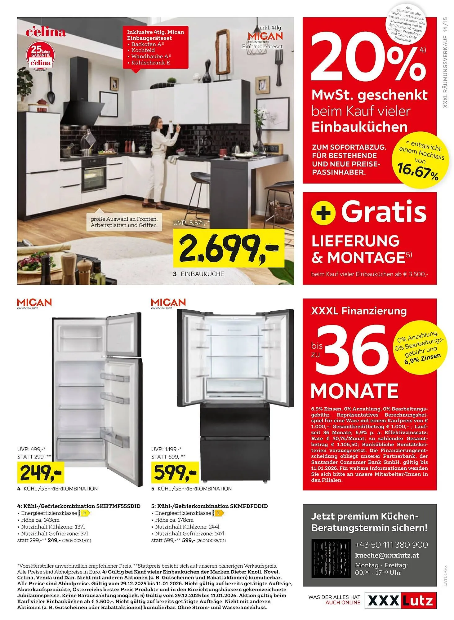 XXXLutz Prospekt von 30. Dezember bis 11. Jänner 2026 - Flugblätt seite 15