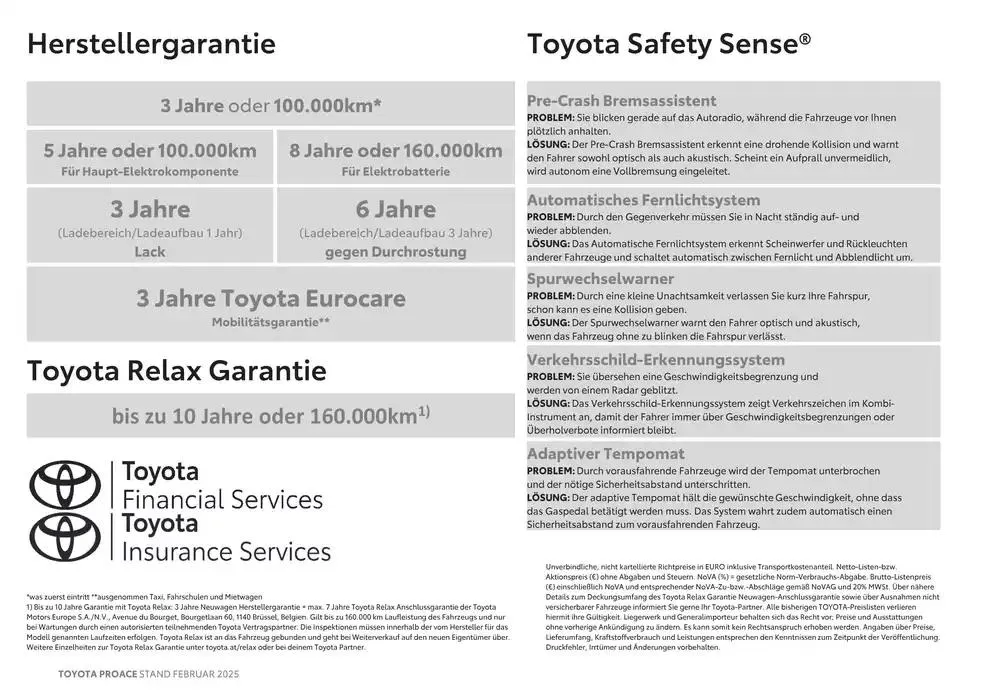 Toyota Proace & Proace Electric von 15. Februar bis 15. Februar 2026 - Flugblätt seite  18