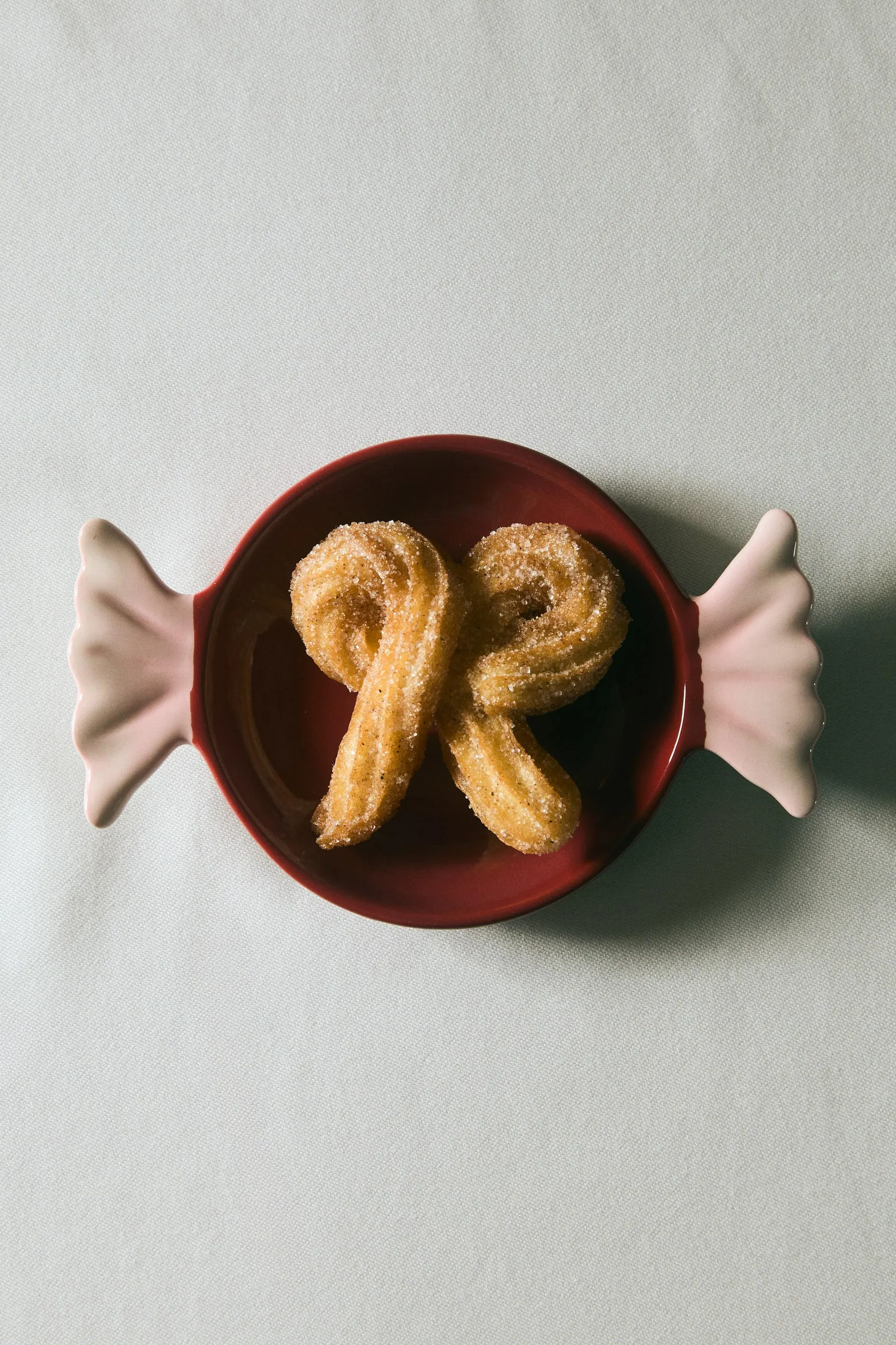 Servierplatte in Bonbonform