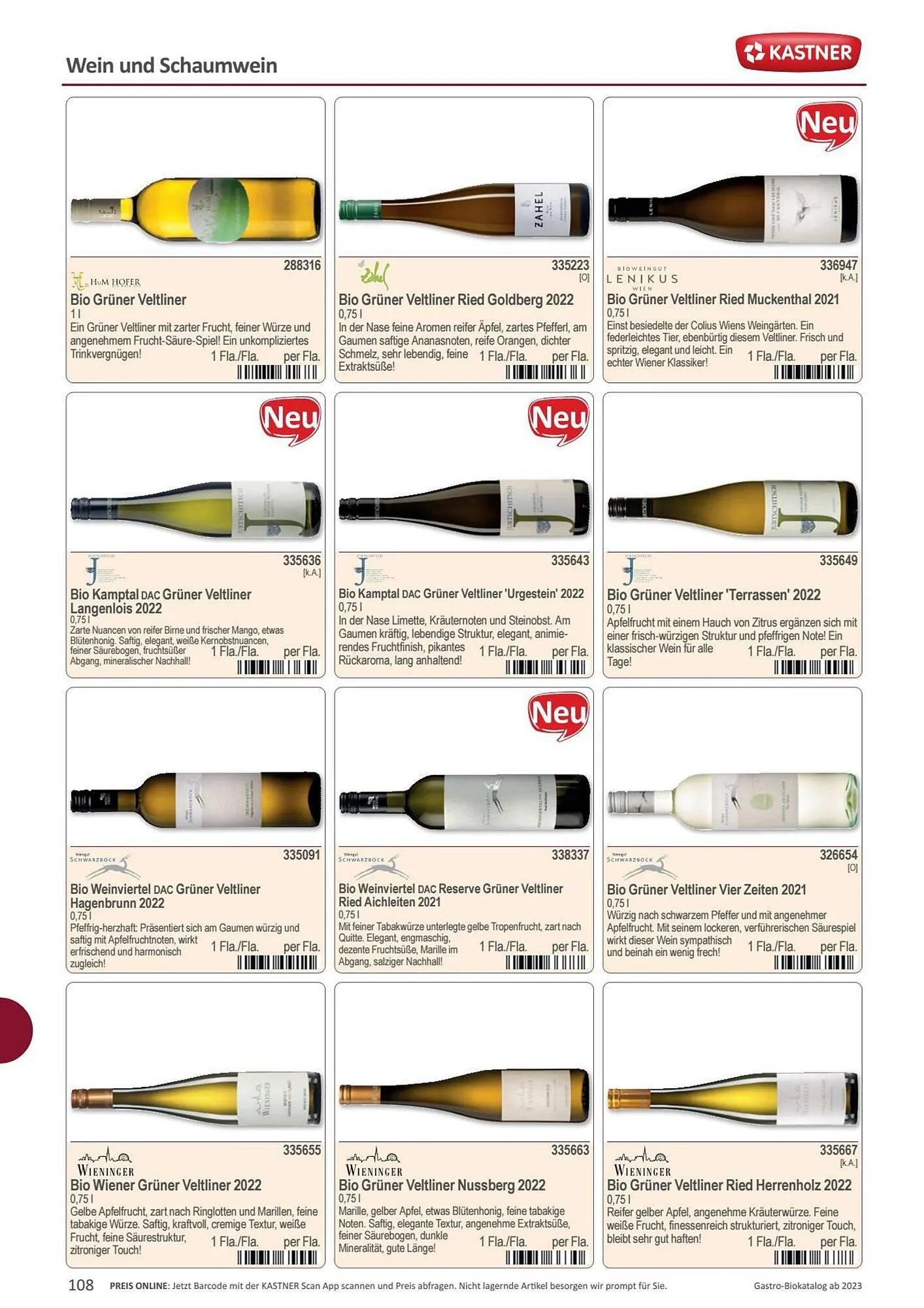 Kastner Flugblatt von 15. September bis 30. Dezember 2023 - Flugblätt seite  110