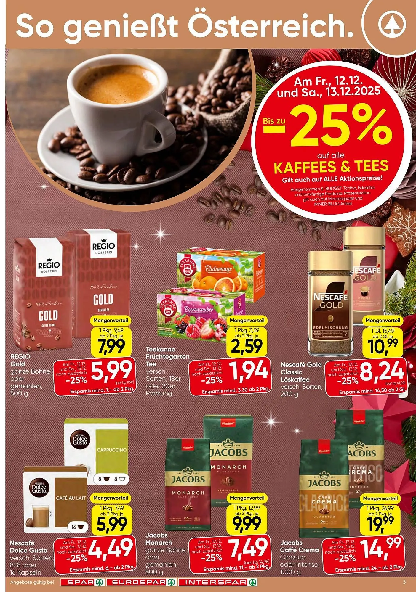 Eurospar Flugblatt von 11. Dezember bis 17. Dezember 2025 - Flugblätt seite  3