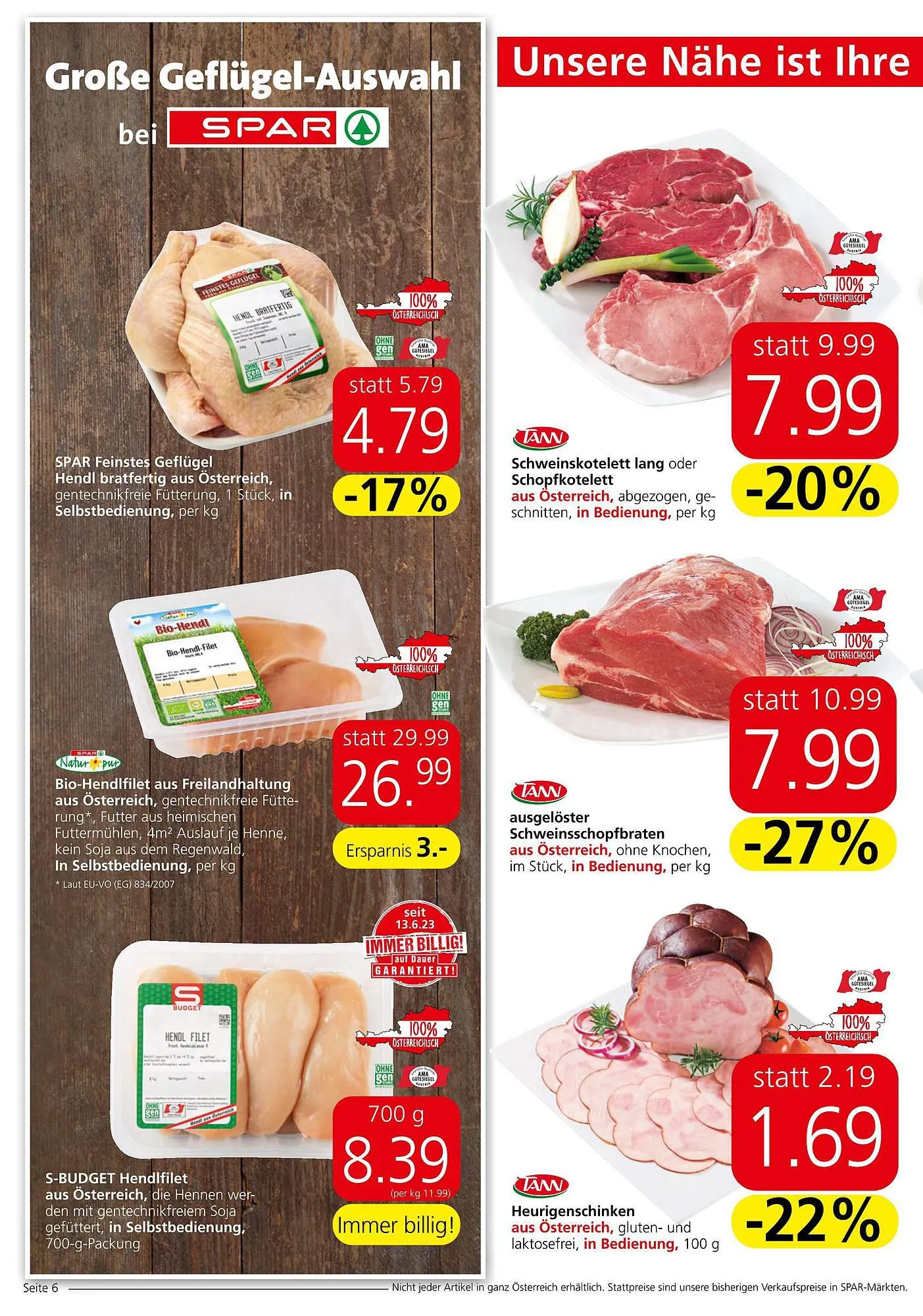 Spar Flugblatt von 21. September bis 27. September 2023 - Flugblätt seite  6