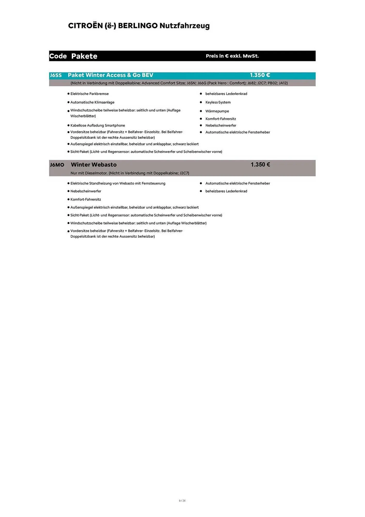 Citroen Flugblatt von 1. April bis 30. April 2026 - Flugblätt seite 9