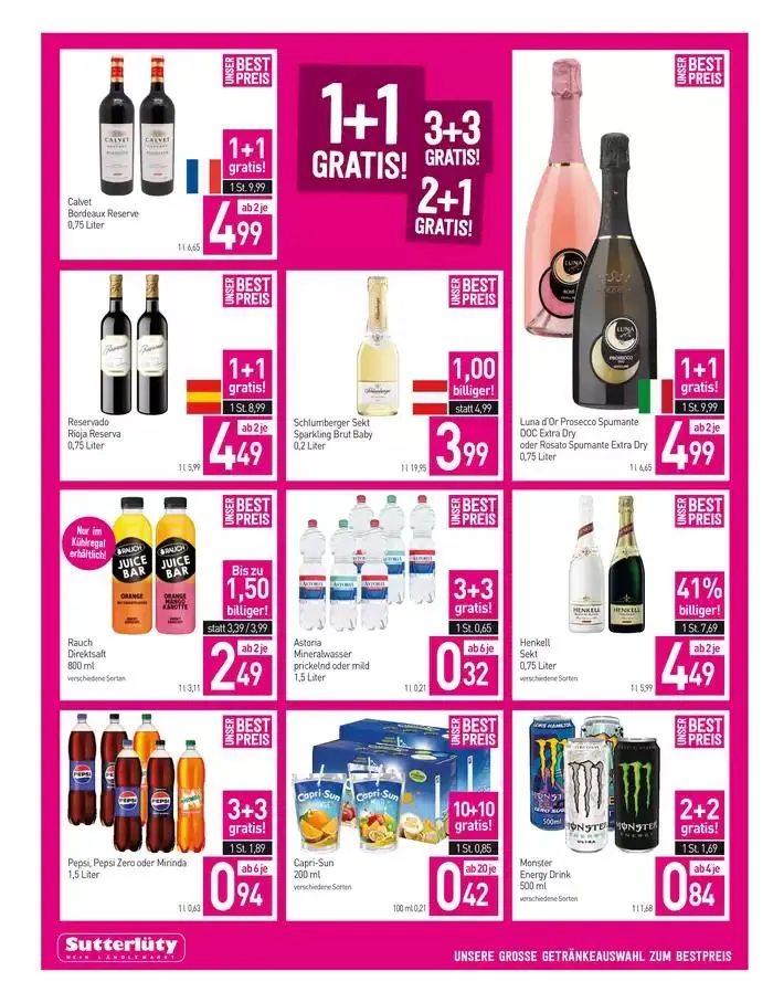 Sutterlüty flugblatt von 7. November bis 13. November 2024 - Flugblätt seite  4