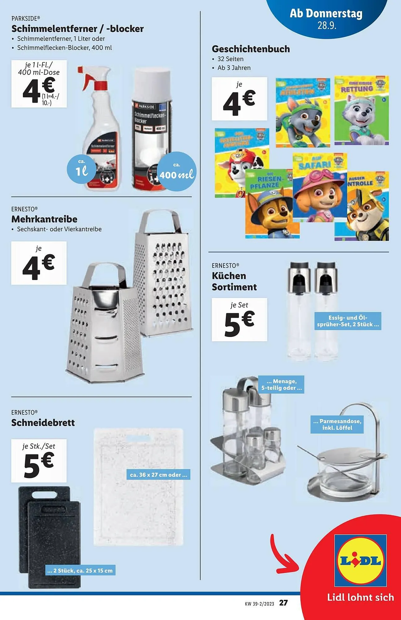 Lidl Flugblatt von 27. September bis 4. Oktober 2023 - Flugblätt seite  27