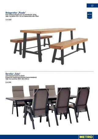 METRO Flugblatt Non-Food - Gast & Garten von 23. Jänner bis 30. Juni 2026 - Flugblätt seite 13