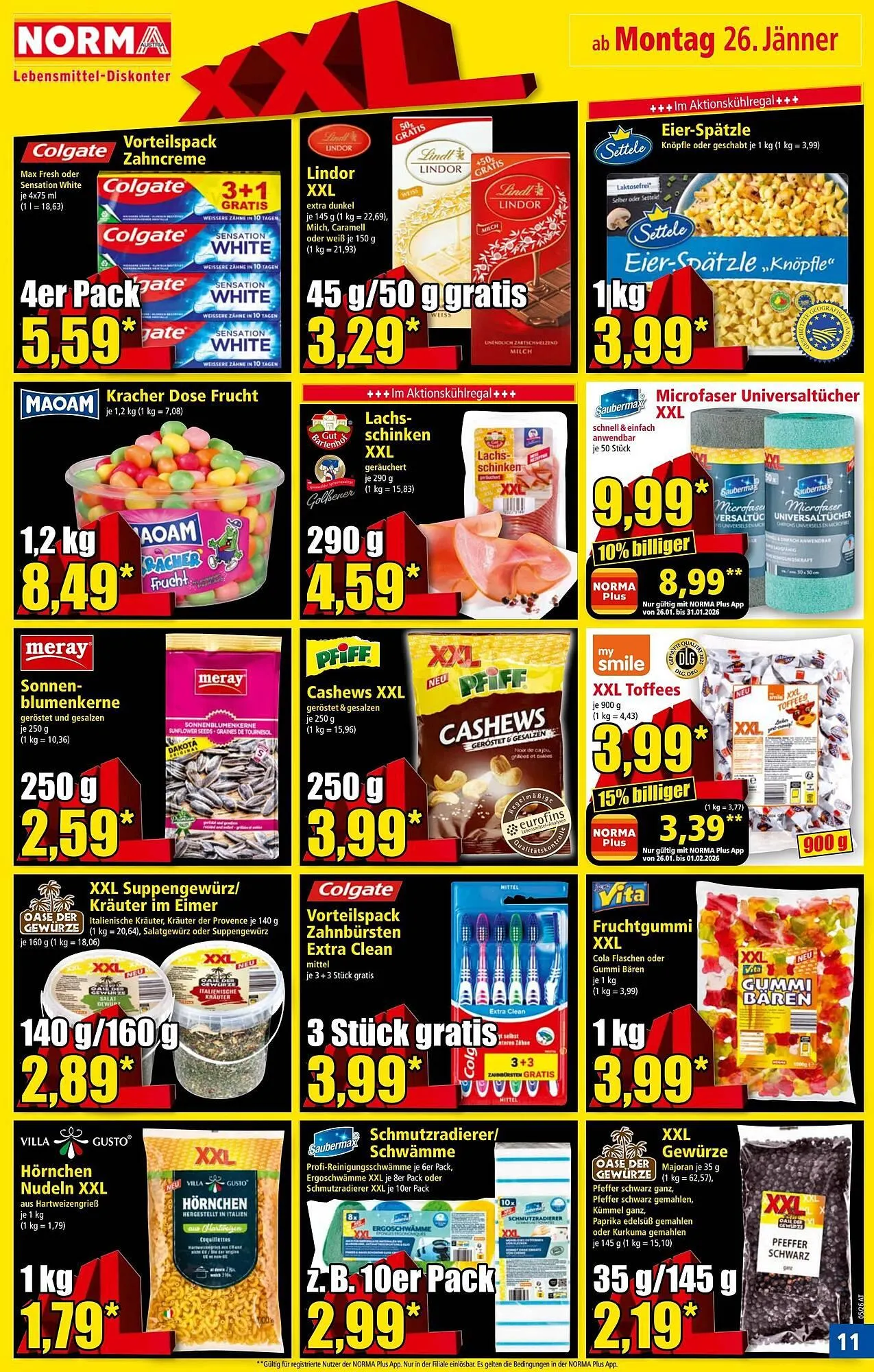 Norma Prospekt von 26. Jänner bis 1. Februar 2026 - Flugblätt seite  11