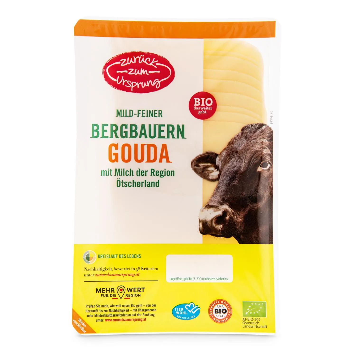 ZURÜCK ZUM URSPRUNG Feine Gouda Käsescheiben