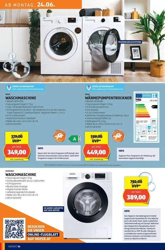 Blättern Sie online im HOFER Flugblatt von 19. Juni bis 3. Juli 2024 - Flugblätt seite  20