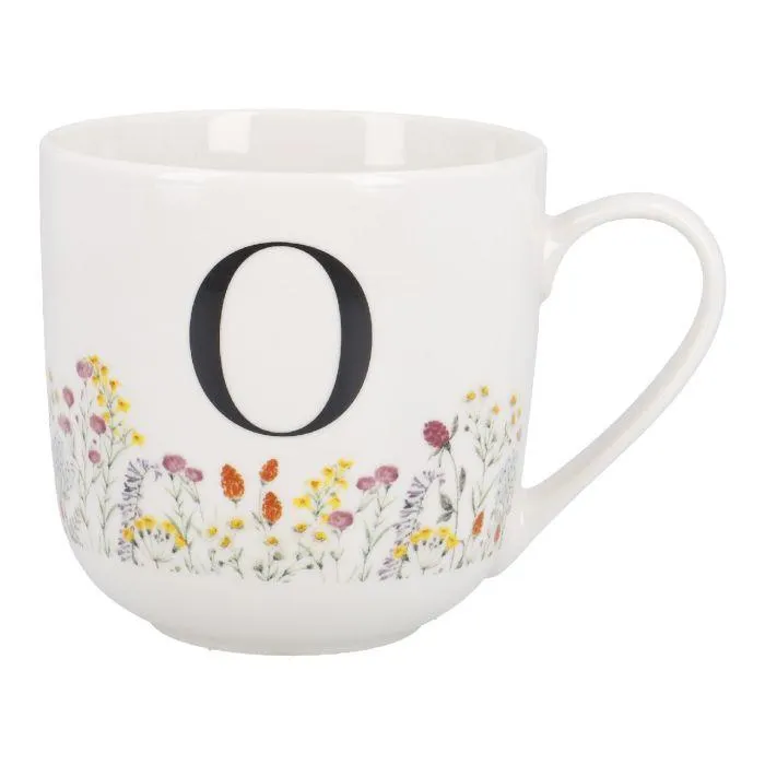 Becher Buchstabe/Flowers, O, 450 ml