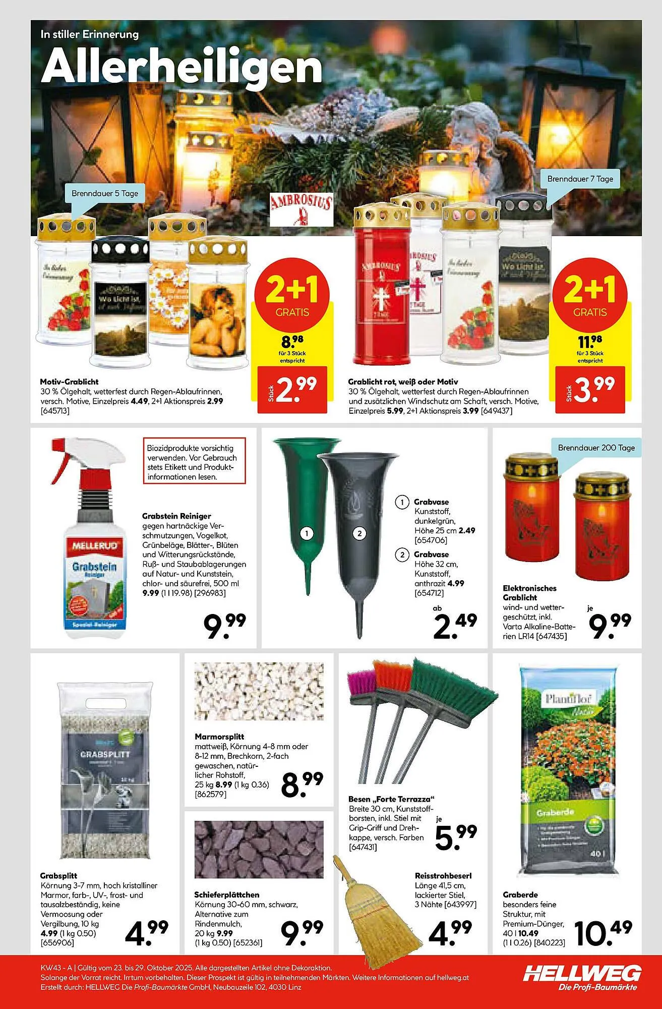Hellweg Prospekt von 23. Oktober bis 29. Oktober 2025 - Flugblätt seite  23