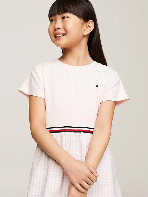 Relaxed Fit Kleid mit Vichy-Karos