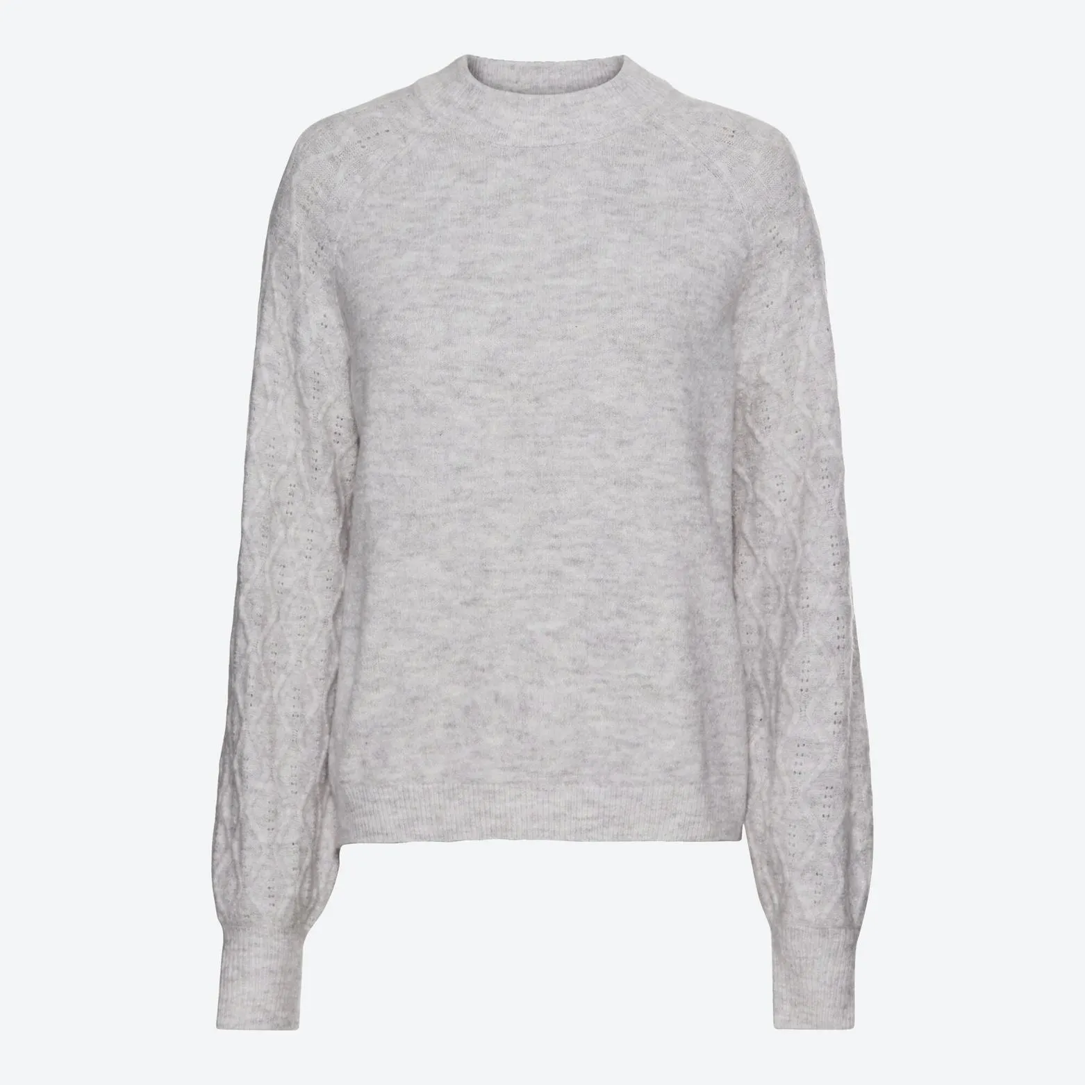 Damen-Pullover mit Musterung am Ärmel