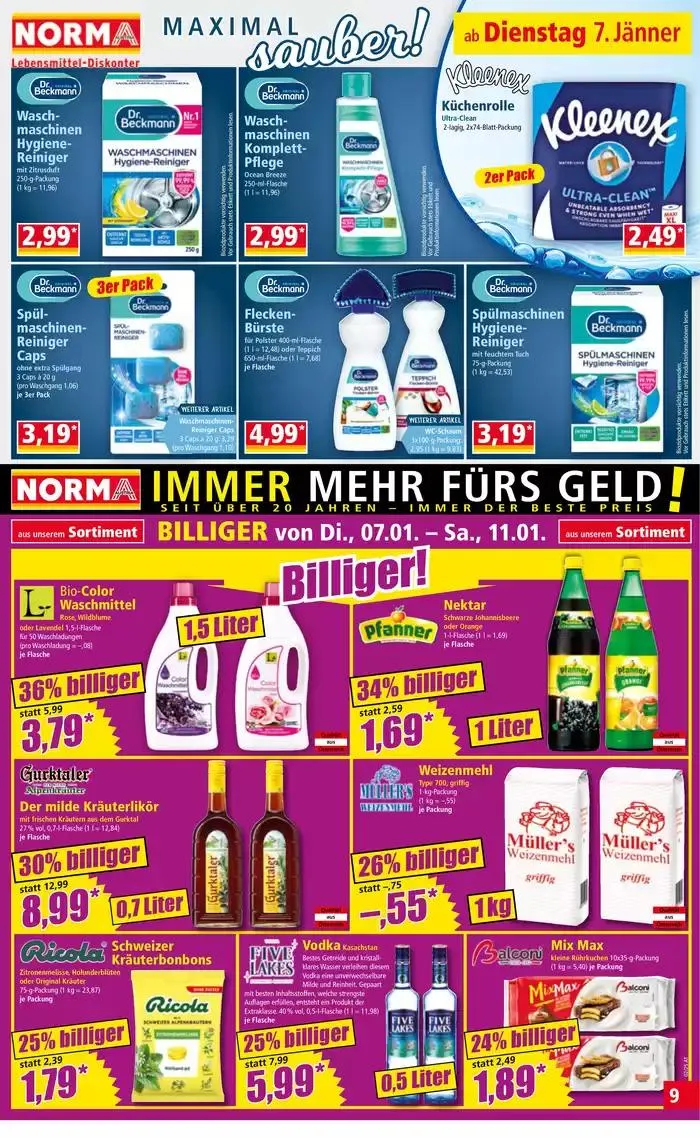 Exklusive Schnäppchen von 7. Jänner bis 11. Jänner 2025 - Flugblätt seite 9