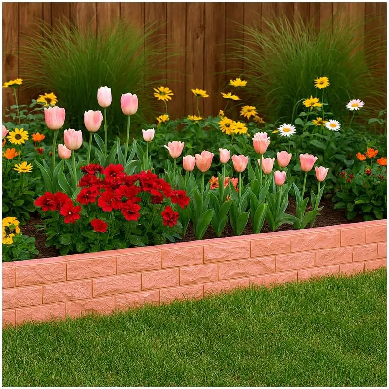 HTI-Living Beetumeinfassung in Ziegelsteinoptik 11,3 m Gesamt Nessa