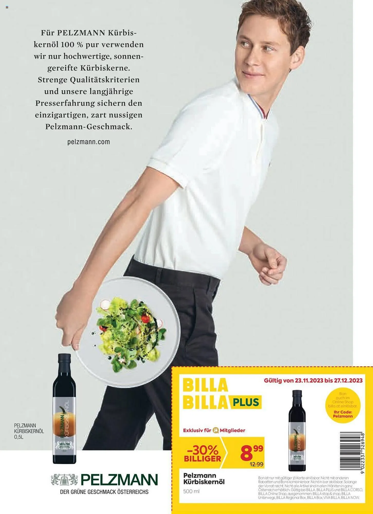 Billa Flugblatt von 1. Dezember bis 31. Dezember 2023 - Flugblätt seite  39