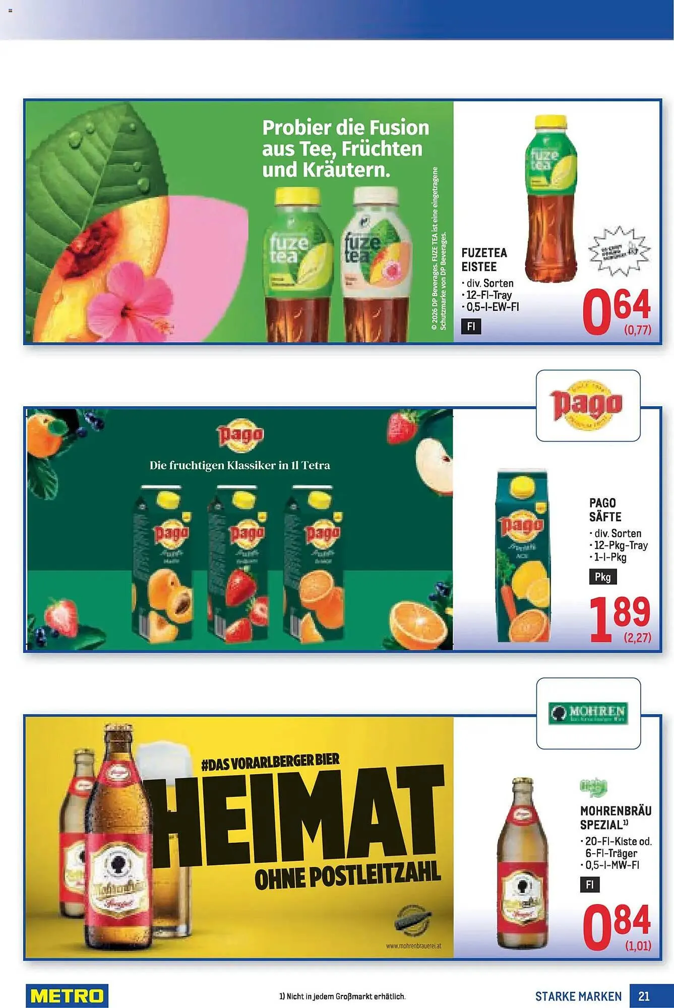 Metro Flugblatt von 19. März bis 1. April 2026 - Flugblätt seite  21