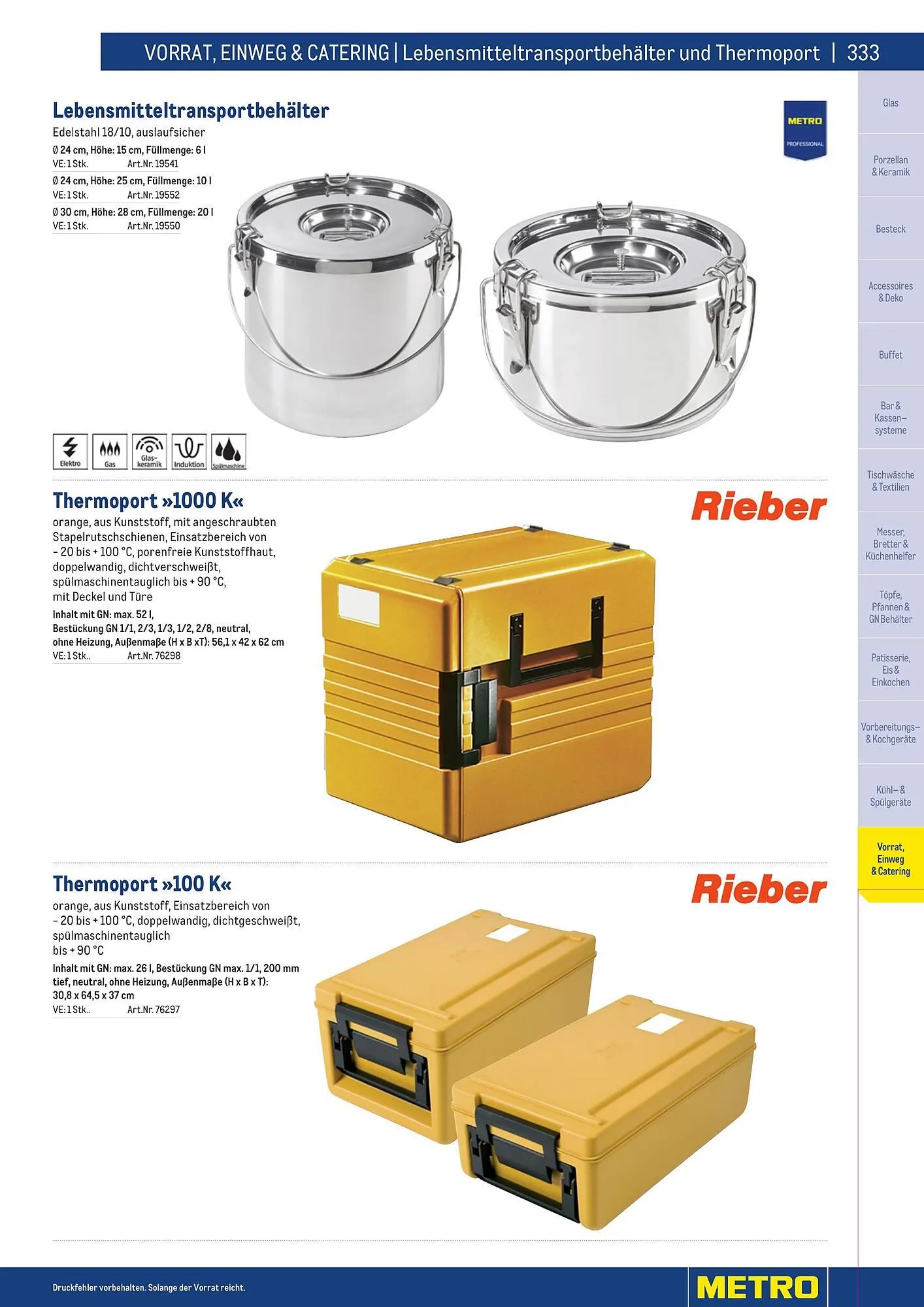 Metro Flugblatt von 25. März bis 31. Dezember 2026 - Flugblätt seite  333