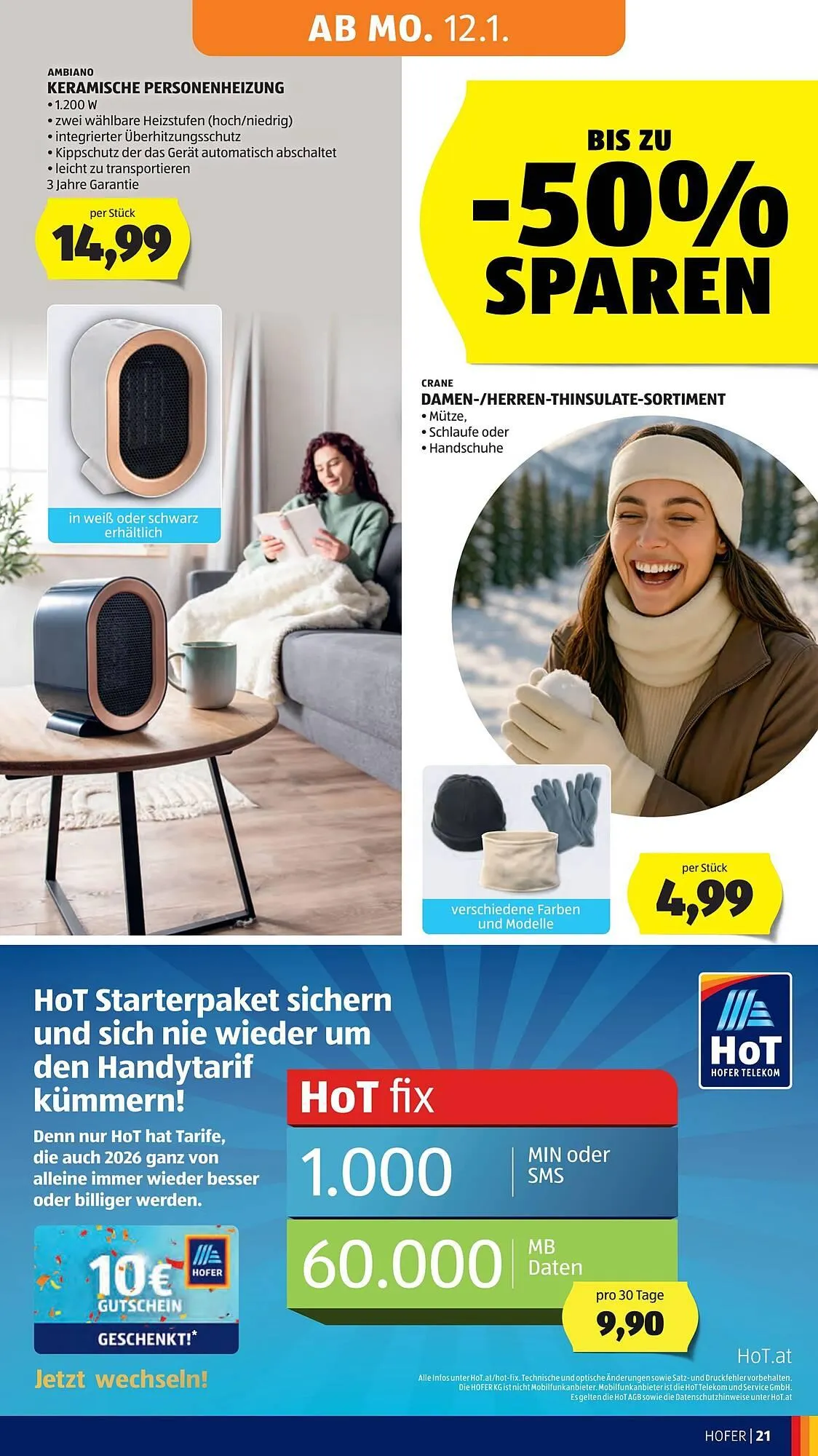 Hofer Flugblatt von 9. Jänner bis 15. Jänner 2026 - Flugblätt seite  25