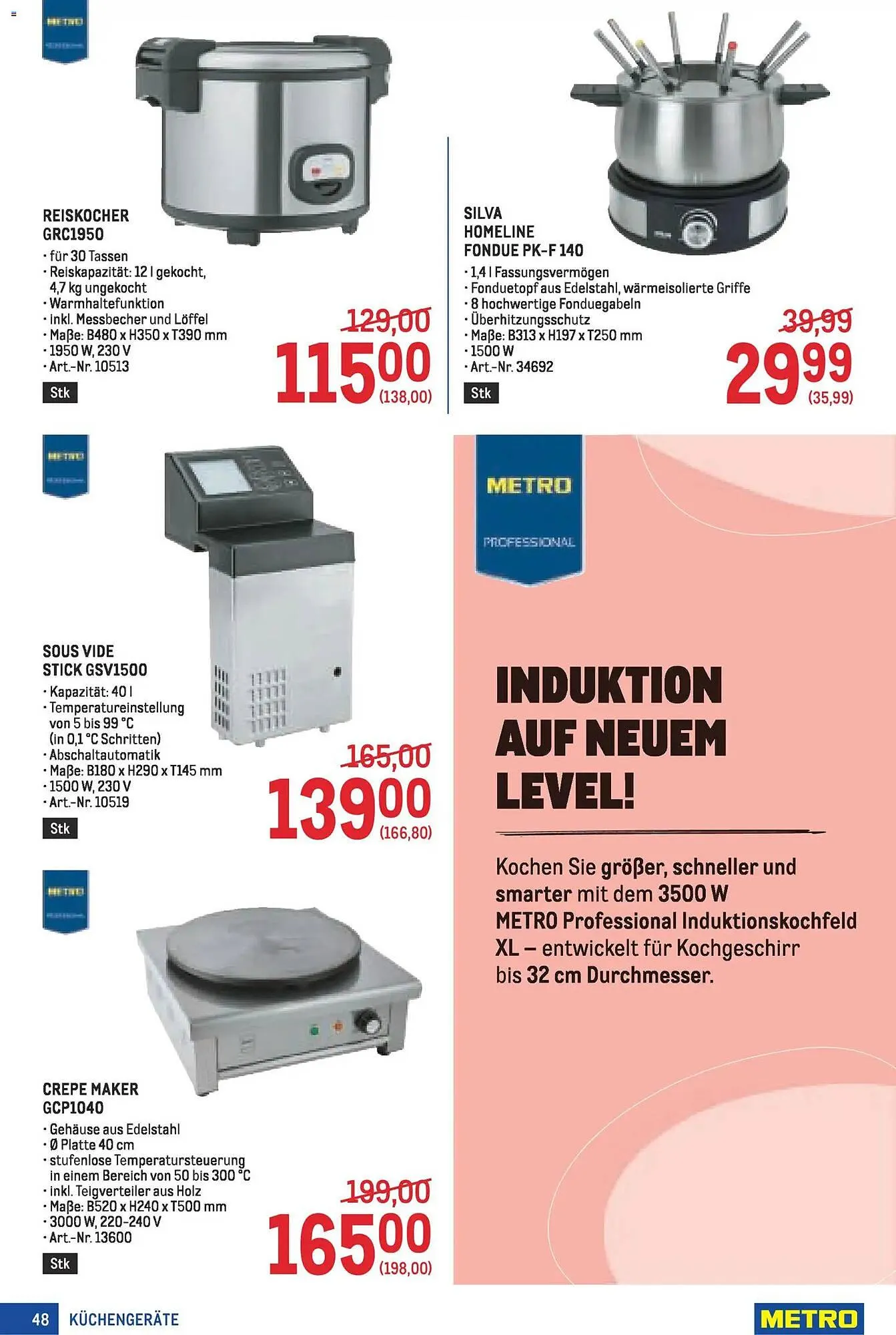 Metro Flugblatt von 27. November bis 10. Dezember 2025 - Flugblätt seite  48