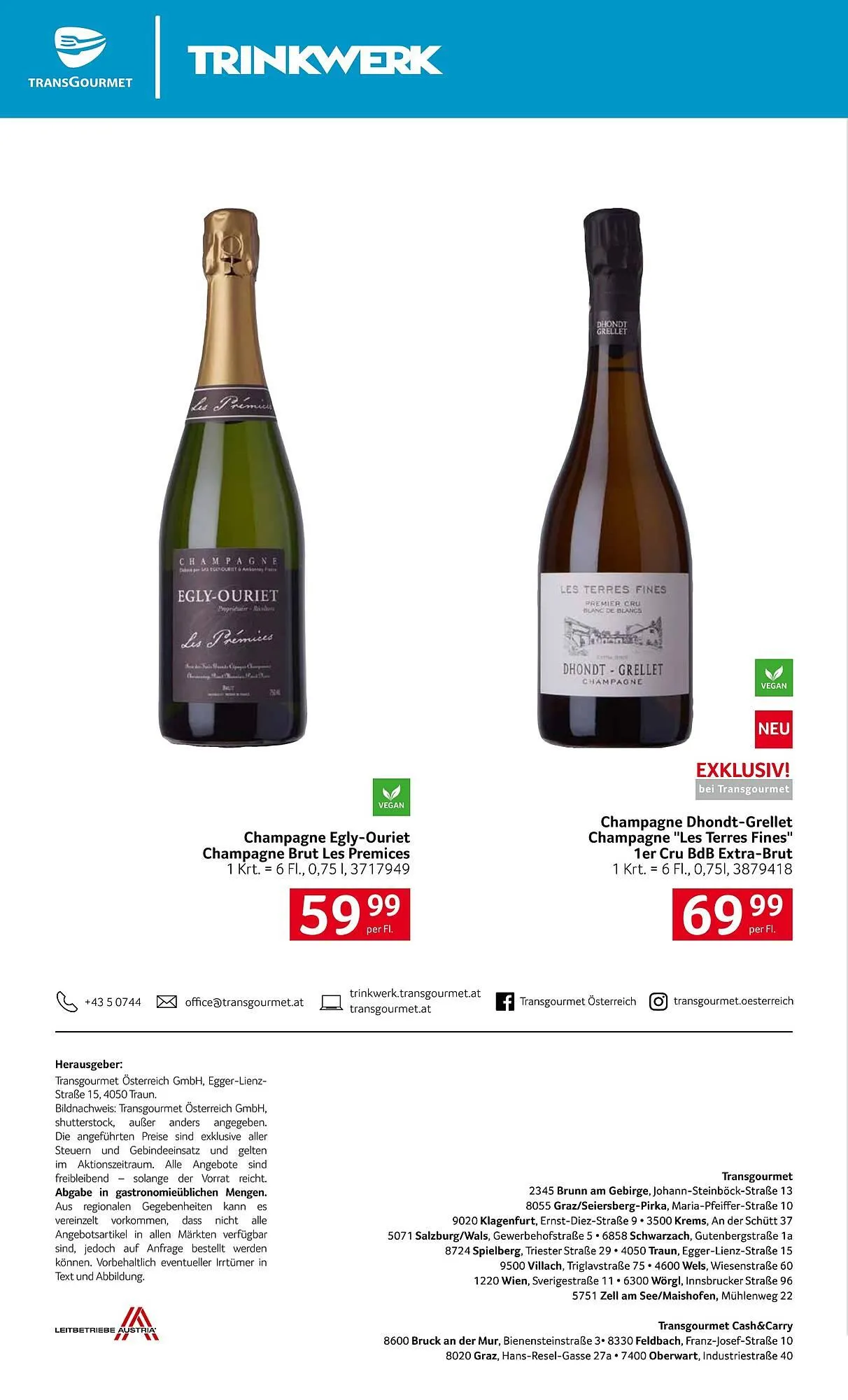 Transgourmet Flugblatt von 2. März bis 25. April 2026 - Flugblätt seite  24