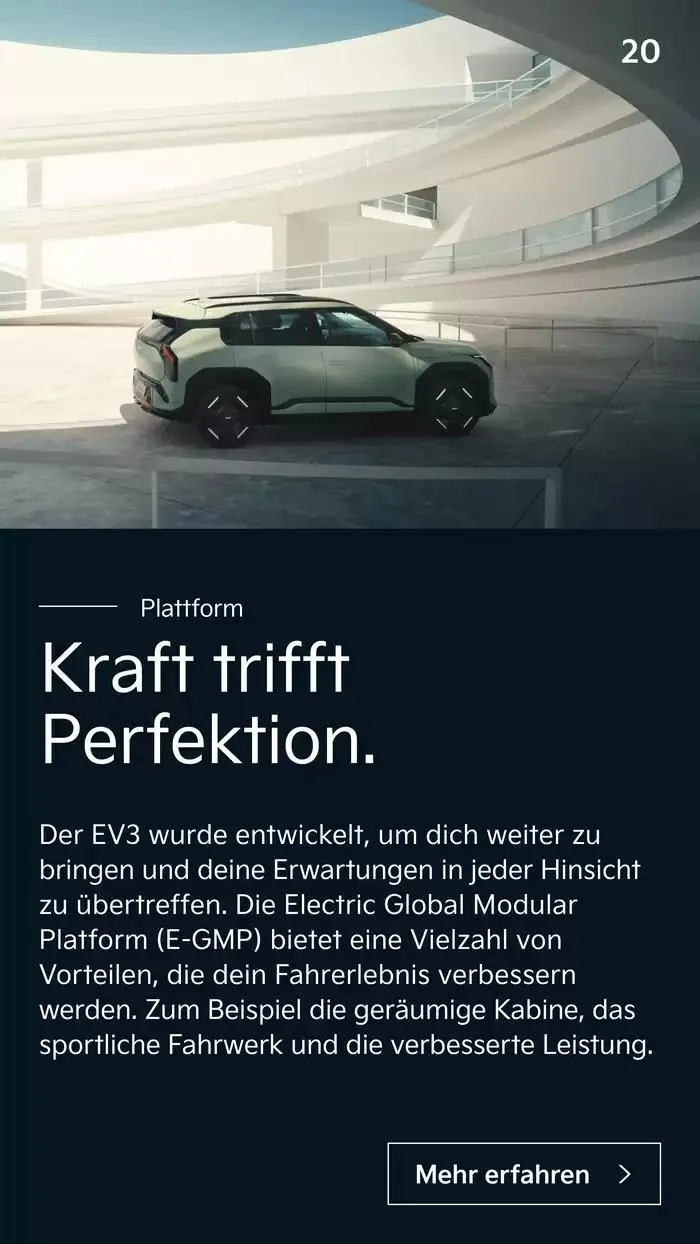 Kia EV3 von 10. Oktober bis 10. Oktober 2025 - Flugblätt seite 20