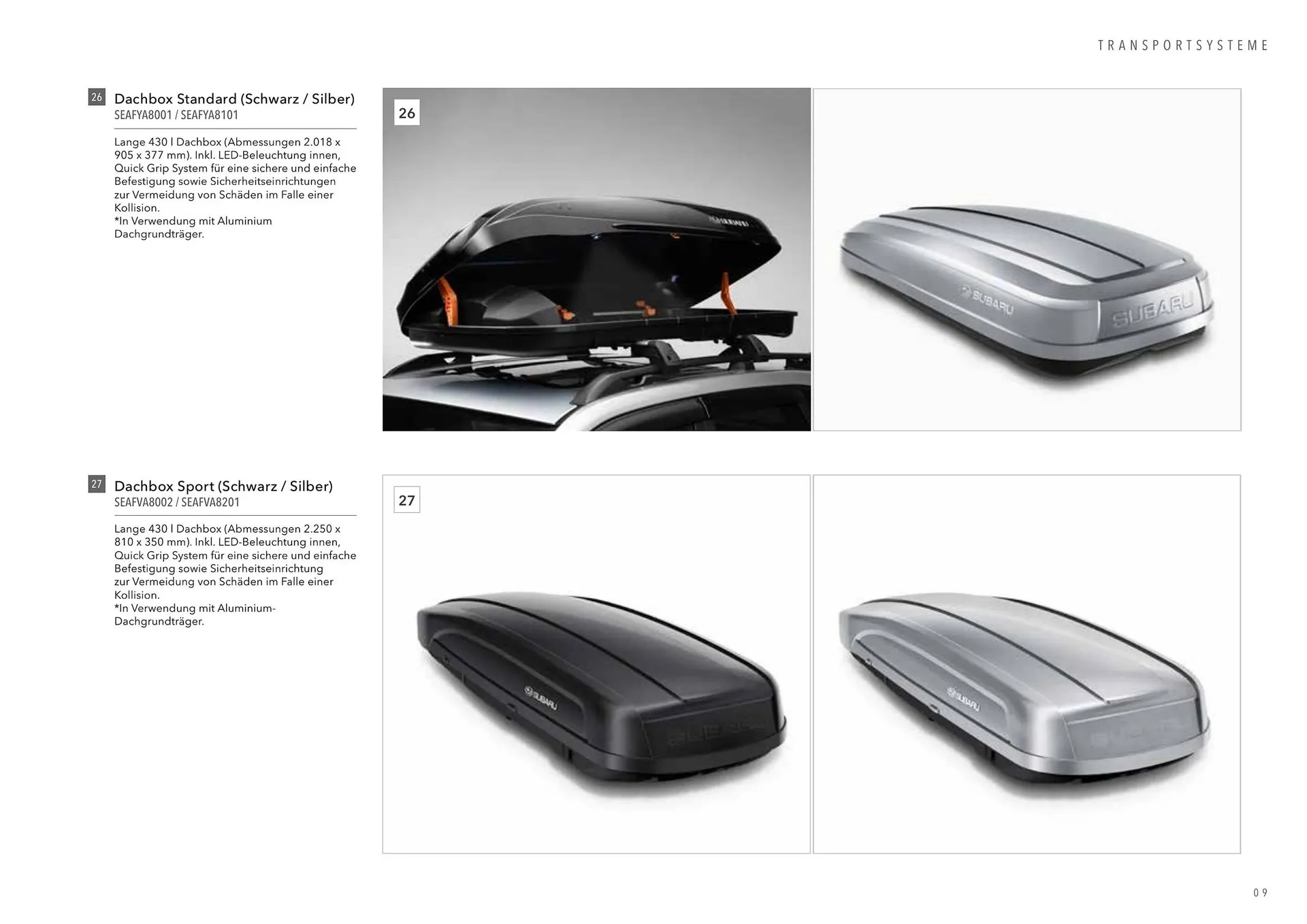 Subaru Flugblatt von 1. April bis 7. Jänner 2027 - Flugblätt seite  9