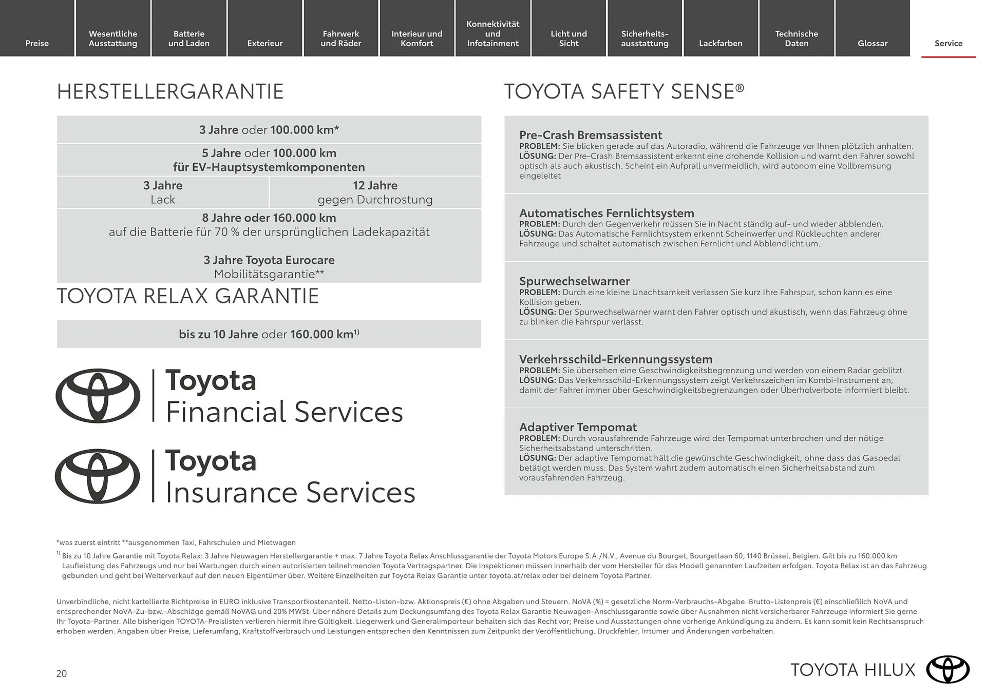 Toyota Flugblatt von 1. April bis 30. April 2026 - Flugblätt seite  20