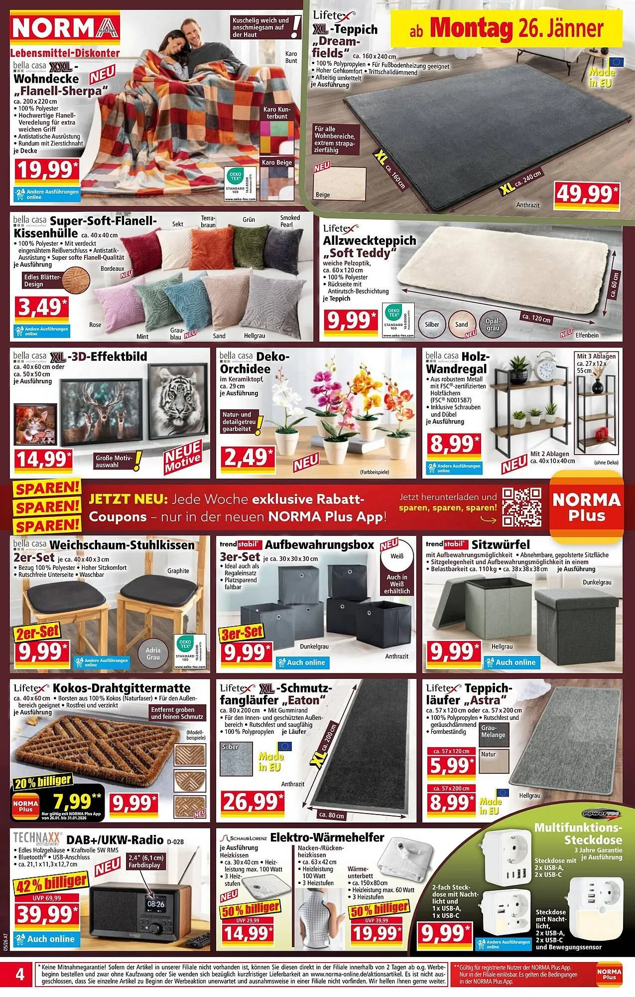 Norma Prospekt von 26. Jänner bis 1. Februar 2026 - Flugblätt seite  4