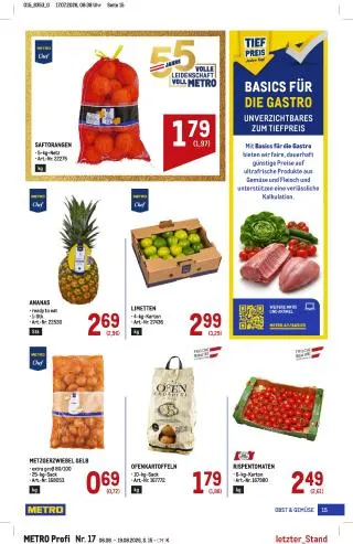 METRO Flugblatt - Profi von 6. August bis 19. August 2026 - Flugblätt seite 15