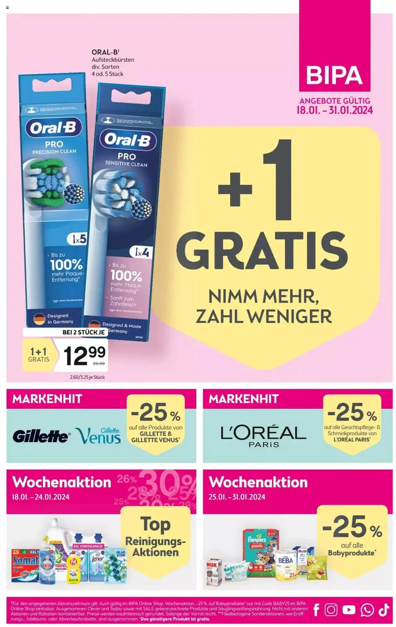 Bipa Flugblatt von 18. Jänner bis 31. Jänner 2024 - Flugblätt seite  