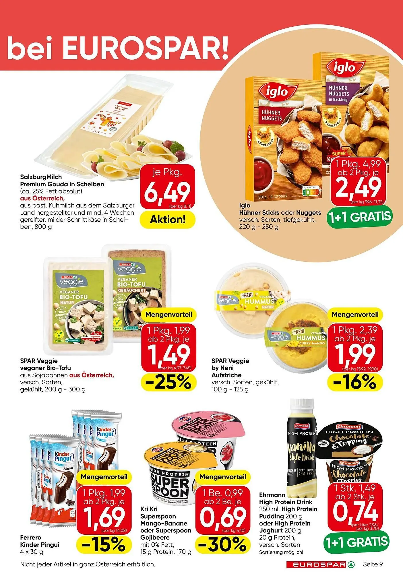Eurospar Flugblatt von 2. Jänner bis 14. Jänner 2026 - Flugblätt seite  9