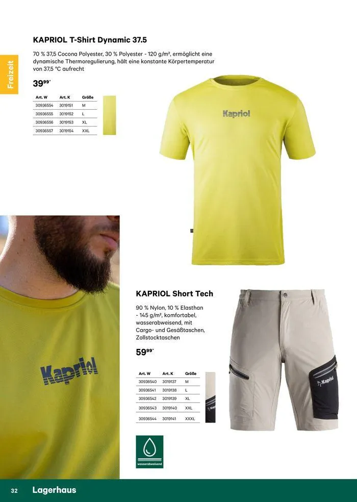 Katalog Bekleidung 2024 von 17. Mai bis 26. Mai 2024 - Flugblätt seite  32