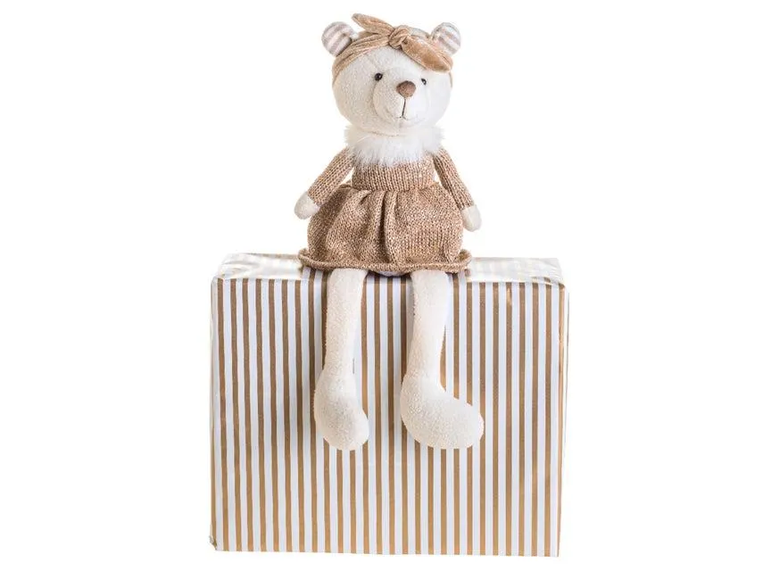 Stoffbär mit Stirnband "Klassik" - H51 cm