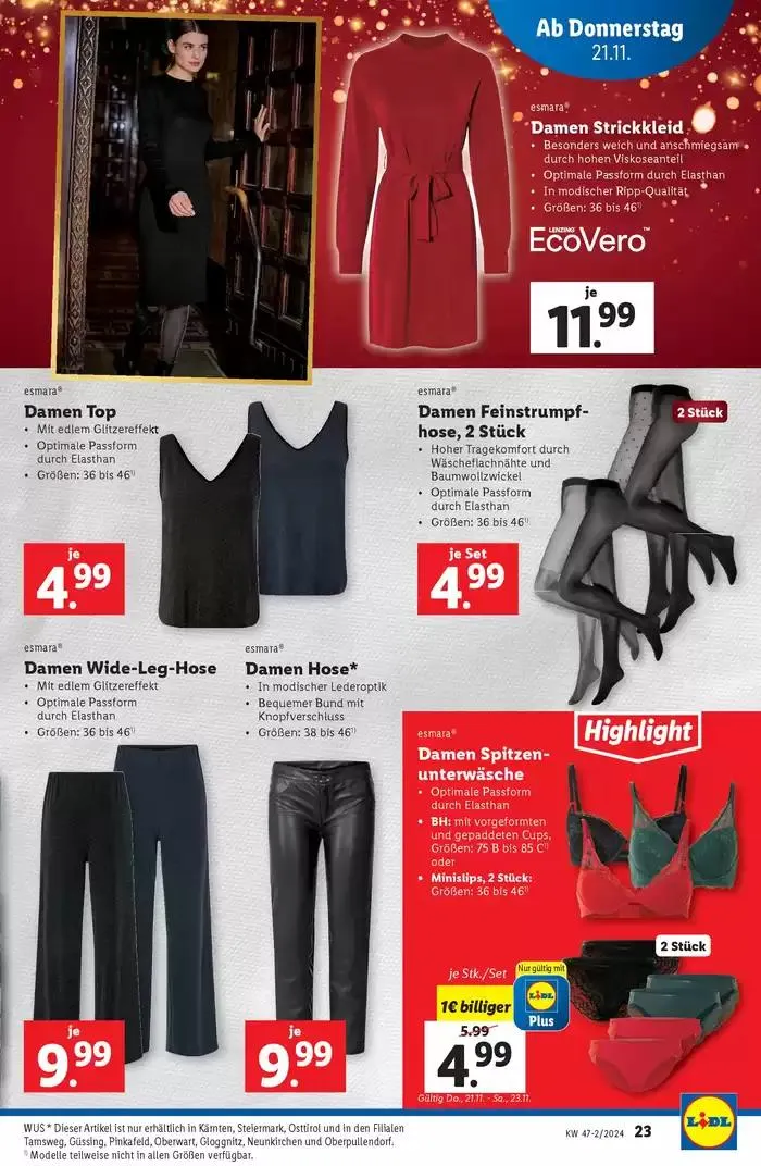 Große Auswahl an Angeboten von 21. November bis 27. November 2024 - Flugblätt seite  23