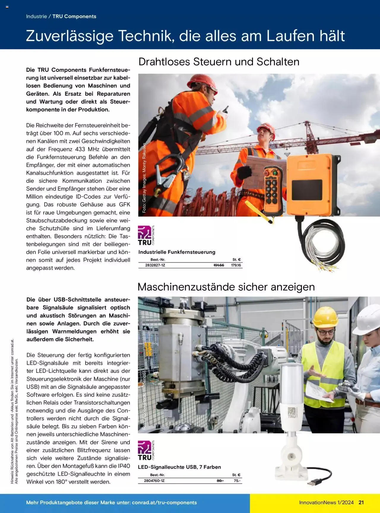 Conrad Innovation News von 27. Februar bis 31. Dezember 2024 - Flugblätt seite 21